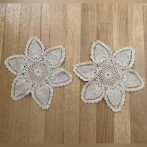 crocheted Dollies Set of Two NWOT